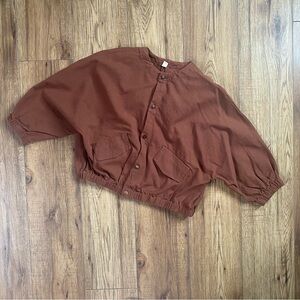 Kids Collarless Overshirt